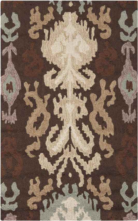 Brea Global Dark Brown/Wheat Area Rug