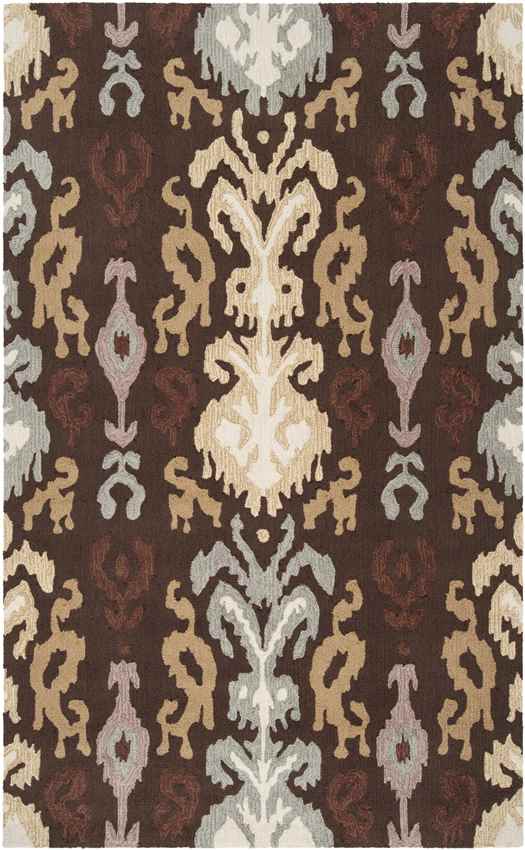 Brea Global Dark Brown/Wheat Area Rug