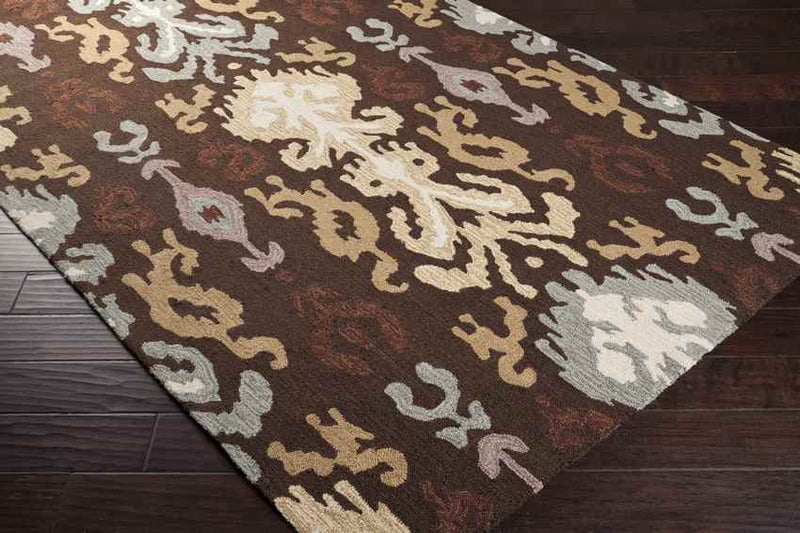 Brea Global Dark Brown/Wheat Area Rug