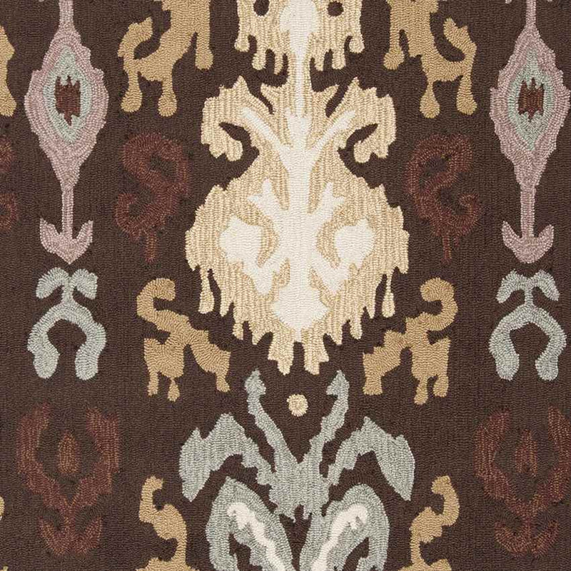 Brea Global Dark Brown/Wheat Area Rug