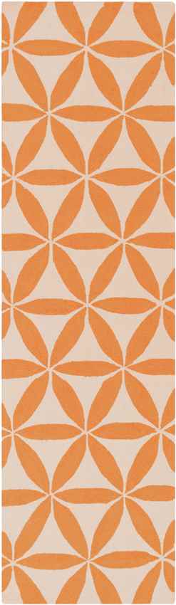 Brevard Modern Beige/Orange/Teal Area Rug