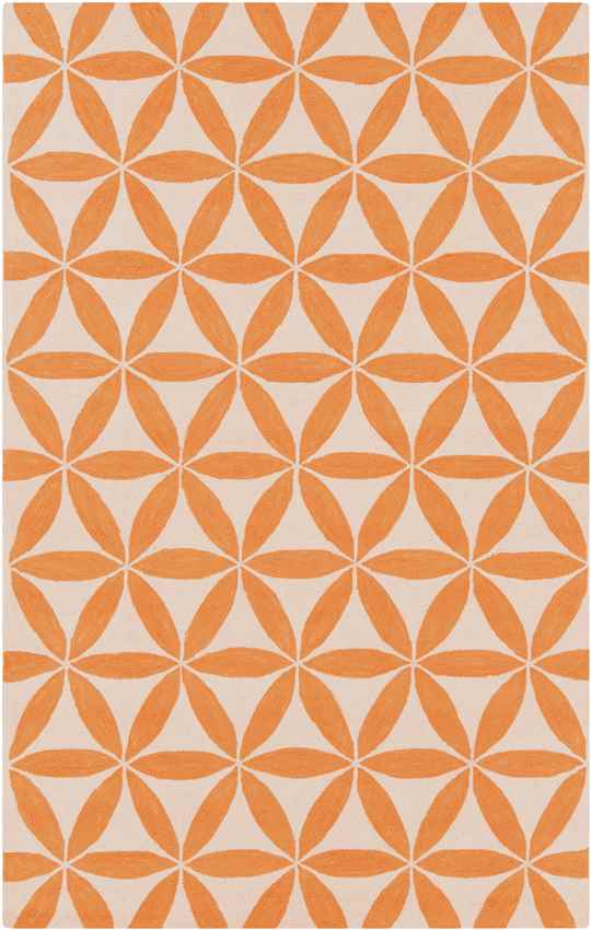 Brevard Modern Beige/Orange/Teal Area Rug