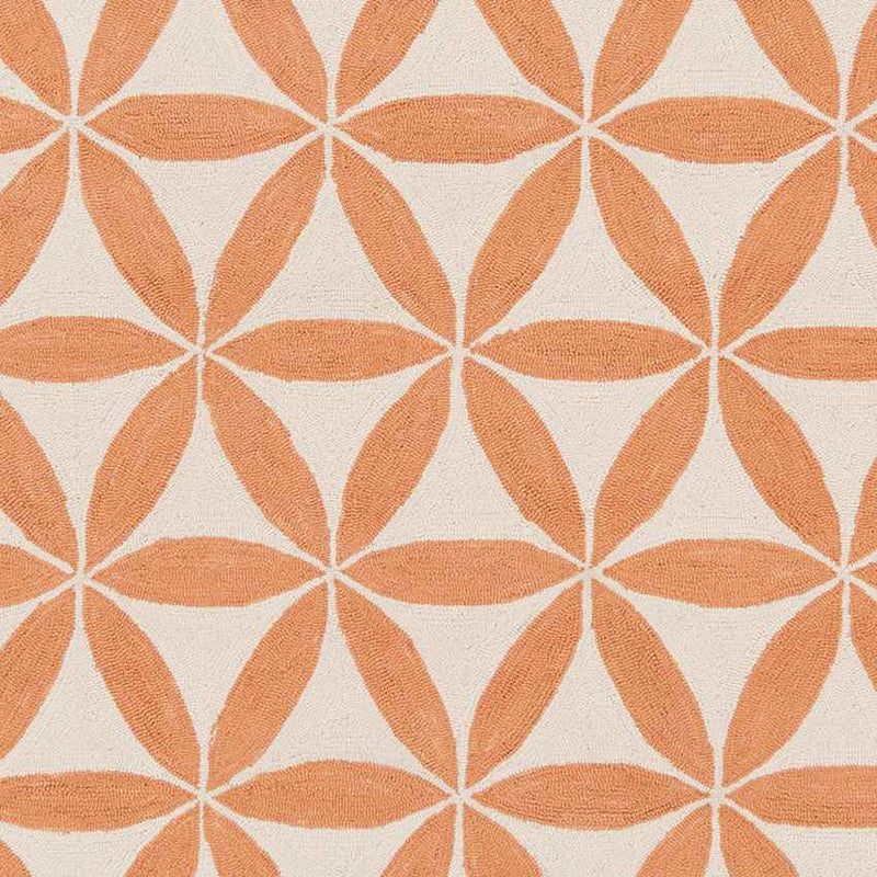 Brevard Modern Beige/Orange/Teal Area Rug