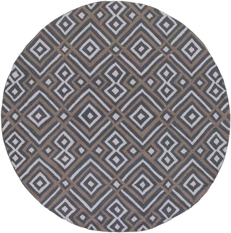 Brewton Modern Teal Aqua/Gray Area Rug