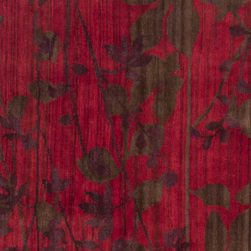 Brook Modern red Area Rug