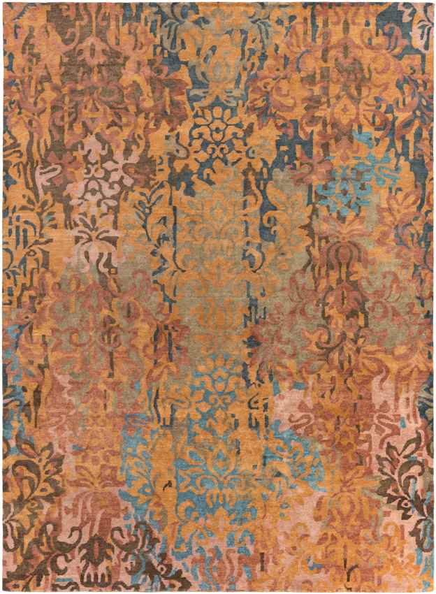 Bronwood Modern Rust/Mocha Area Rug