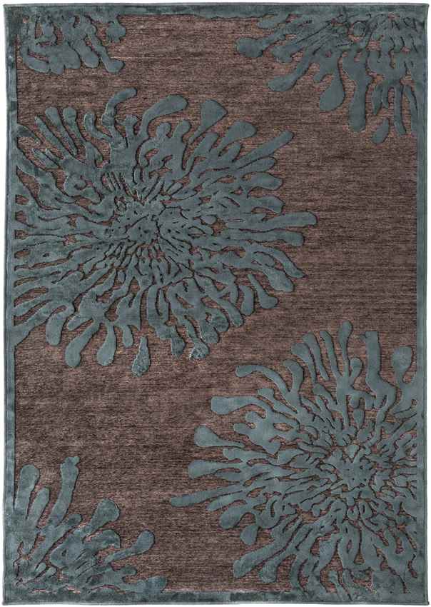 Broxton Cottage Mushroom/Teal Area Rug