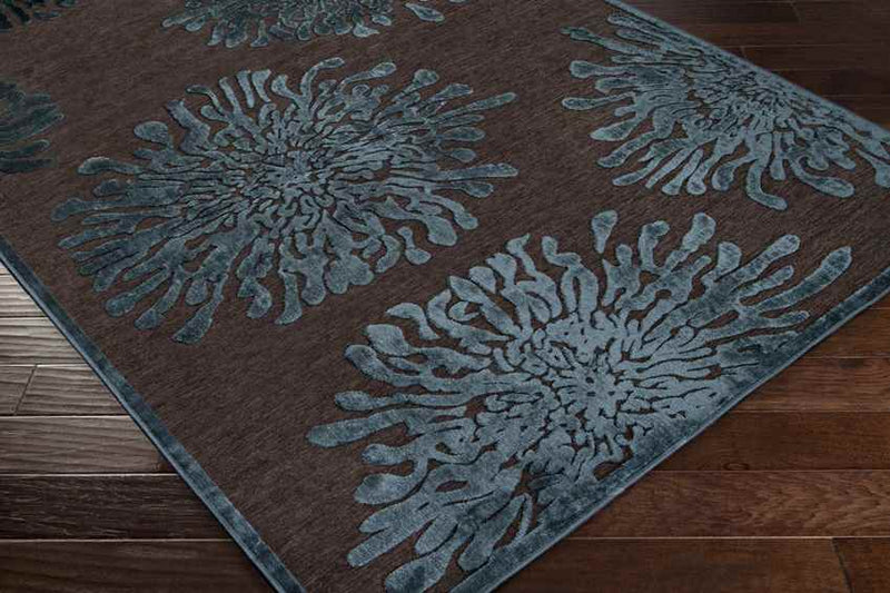 Broxton Cottage Mushroom/Teal Area Rug