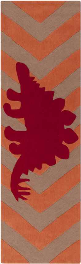 Burke Modern Orange/Brown Area Rug