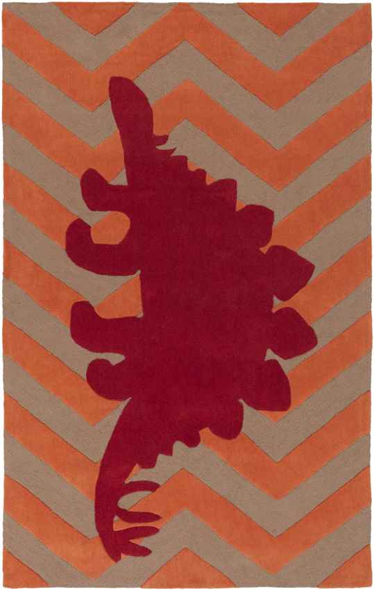 Burke Modern Orange/Brown Area Rug