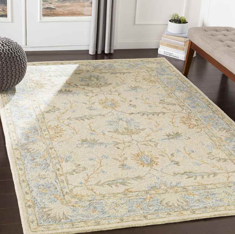 Odo Traditional Light Gray Area Rug