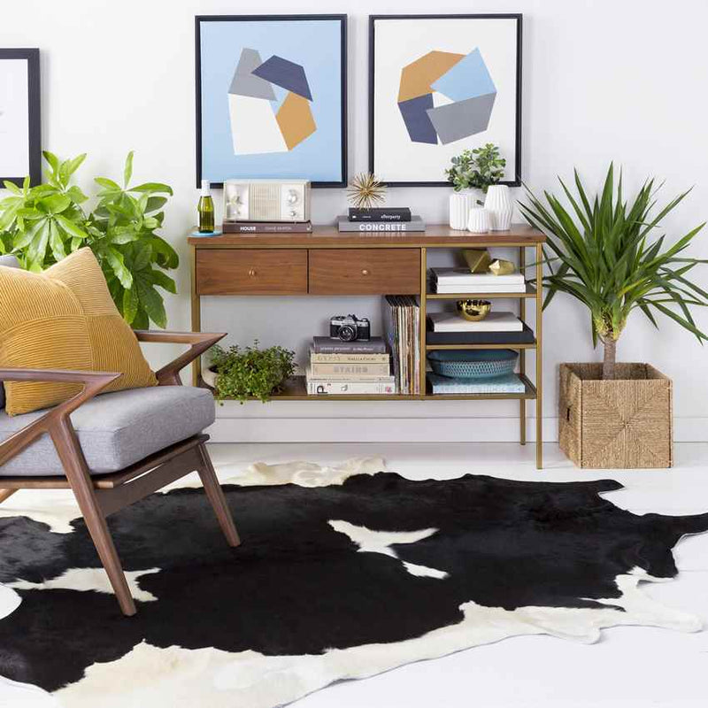 Percy Rustic Black Area Rug