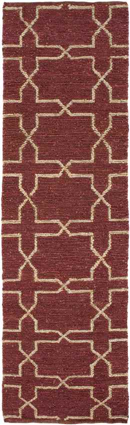 Carrollton Modern Burgundy/Tan Area Rug