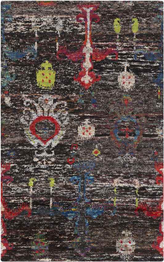 Chatom Global Dark Brown/Dark Red Area Rug