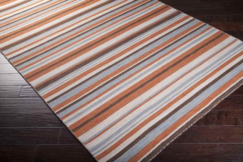 Citrus Modern Gray/Orange Area Rug