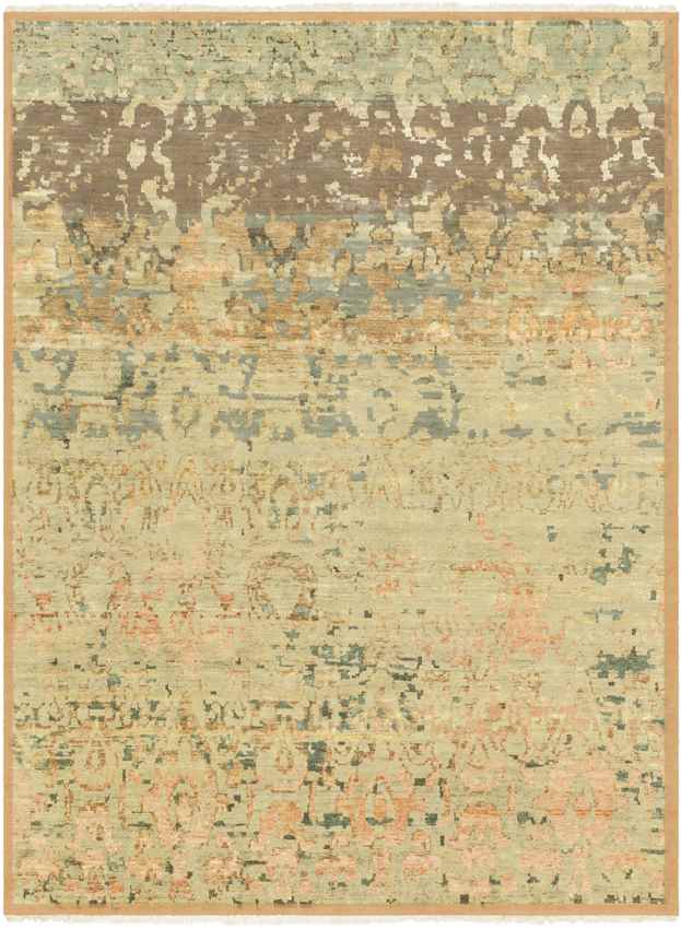 Raynard Traditional Olive Area Rug