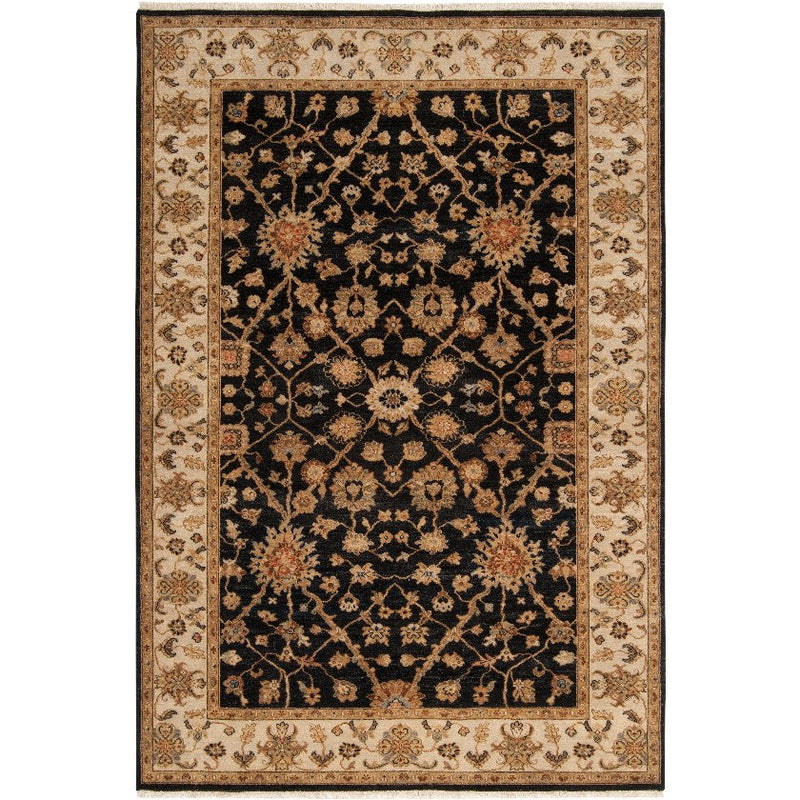 Clarkston Traditional Black Area Rug