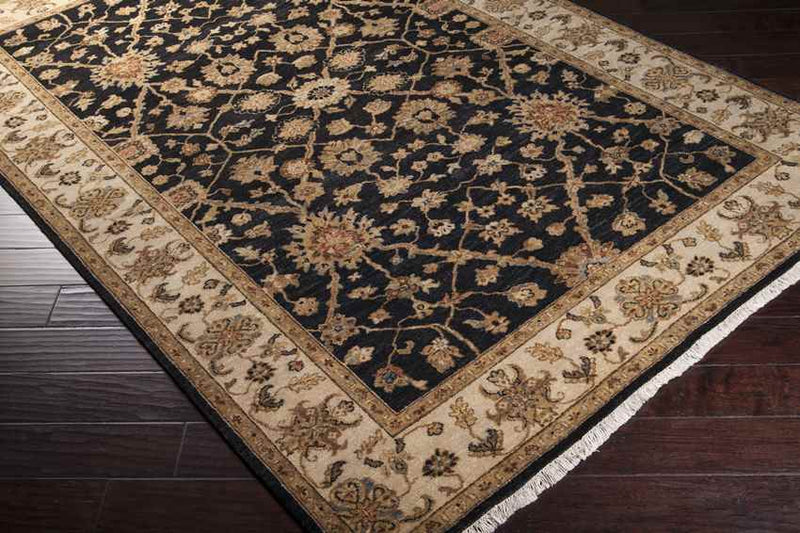 Clarkston Traditional Black Area Rug