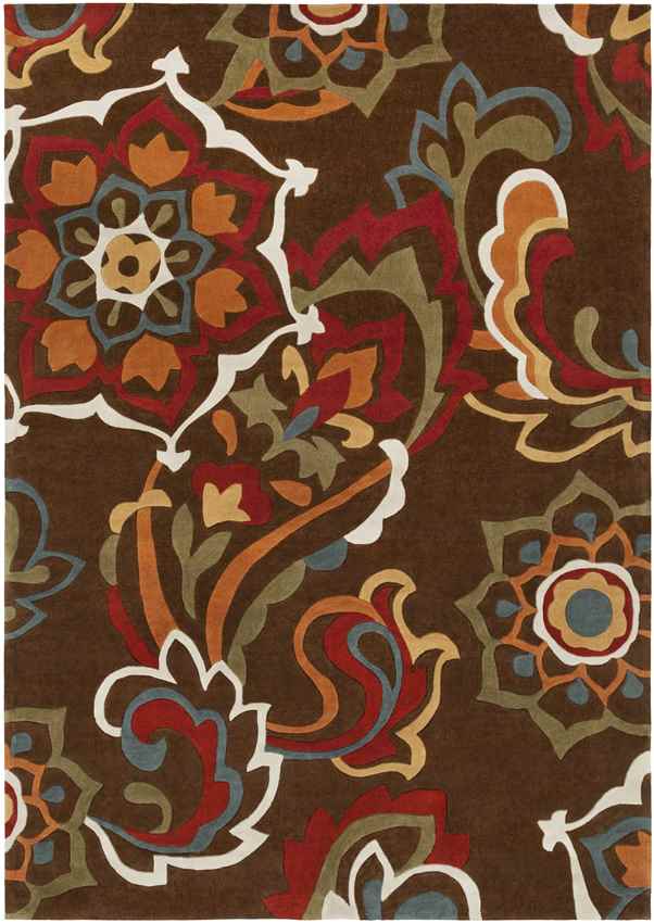 Lynn Lake Global Dark Brown Area Rug