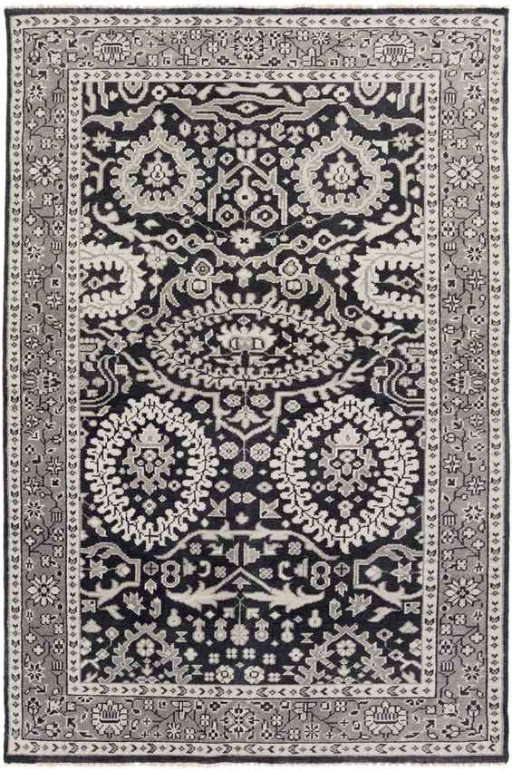 MacGregor Traditional Slate/Light Gray Area Rug