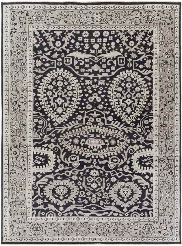 MacGregor Traditional Slate/Light Gray Area Rug