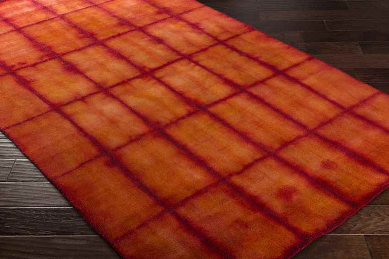 Conway Modern Burgundy Area Rug