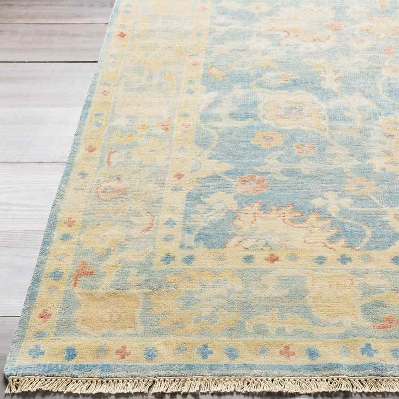 Corinth Traditional Teal/Beige Area Rug