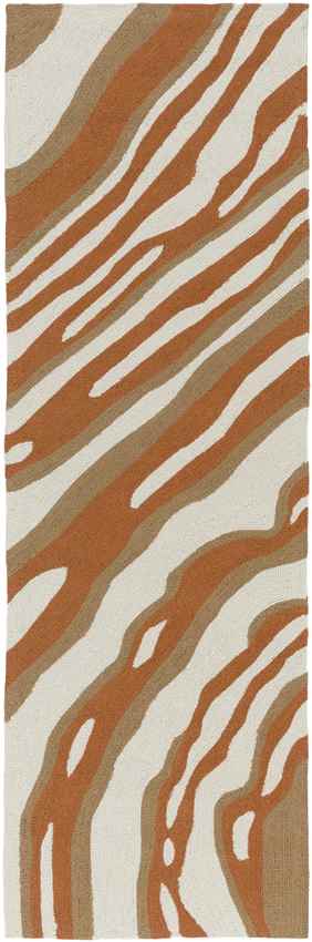 Barnes Coastal Rust/Beige Area Rug