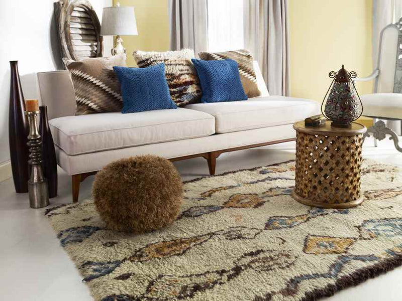 Cusseta Modern Beige Area Rug