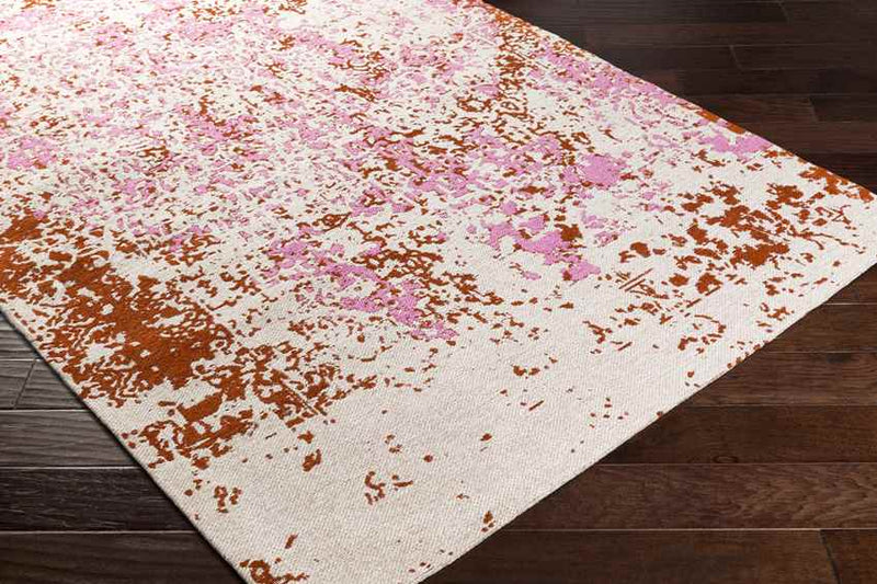 Coalville Modern Pink/Rust Area Rug