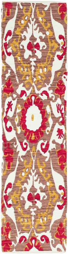 Humboldt Global Camel/Bright Red Area Rug