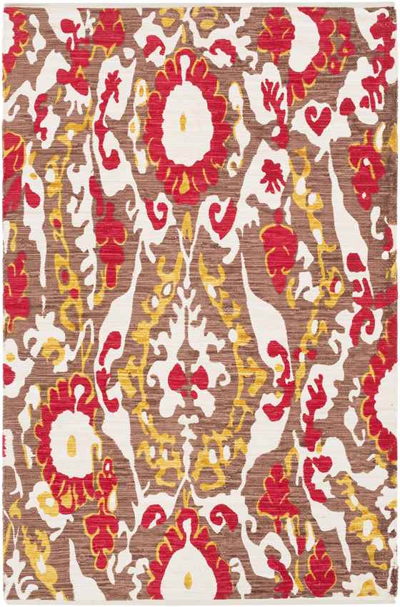 Humboldt Global Camel/Bright Red Area Rug