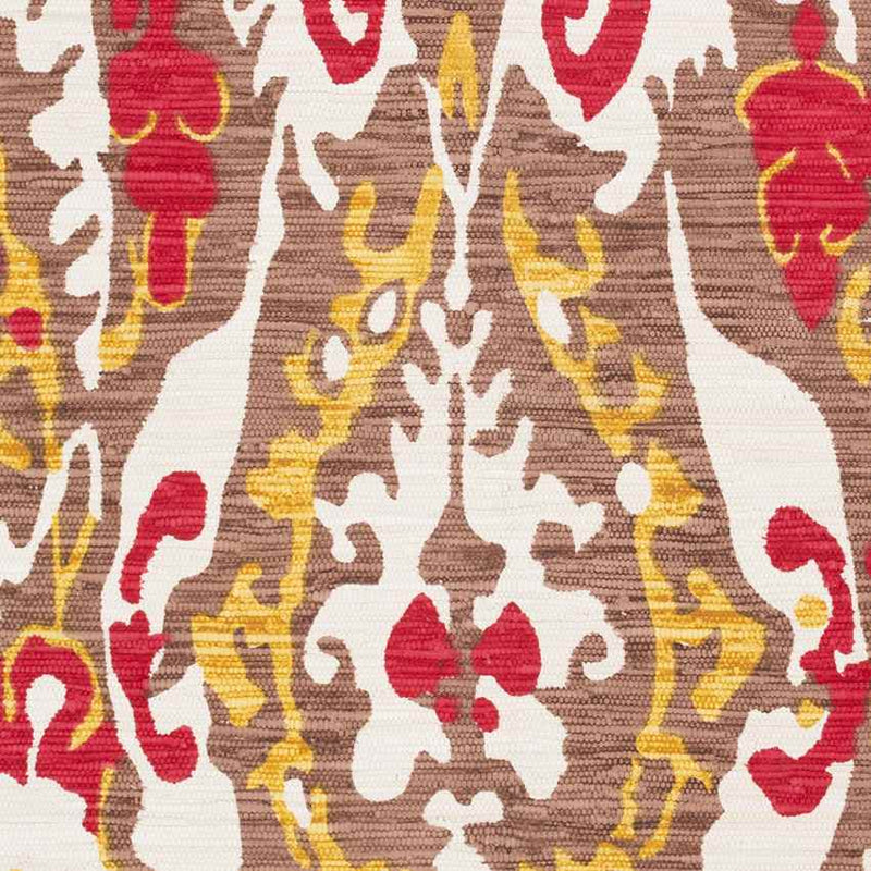 Humboldt Global Camel/Bright Red Area Rug