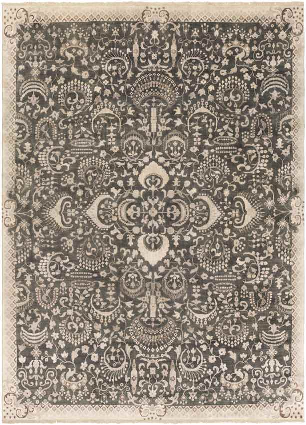 Dillingham Traditional Ink/Cream Area Rug