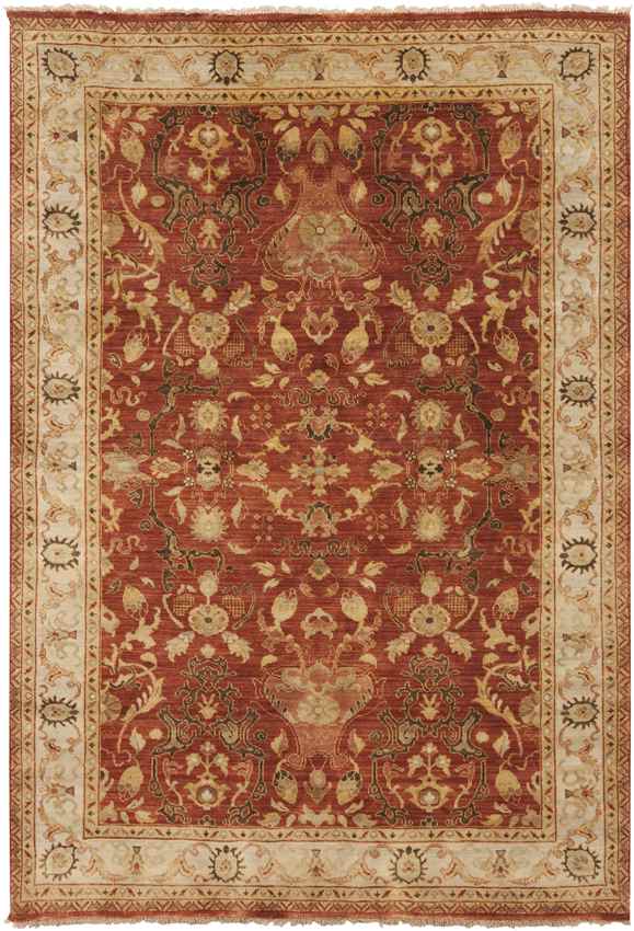 Dillon Traditional Dark Red Area Rug