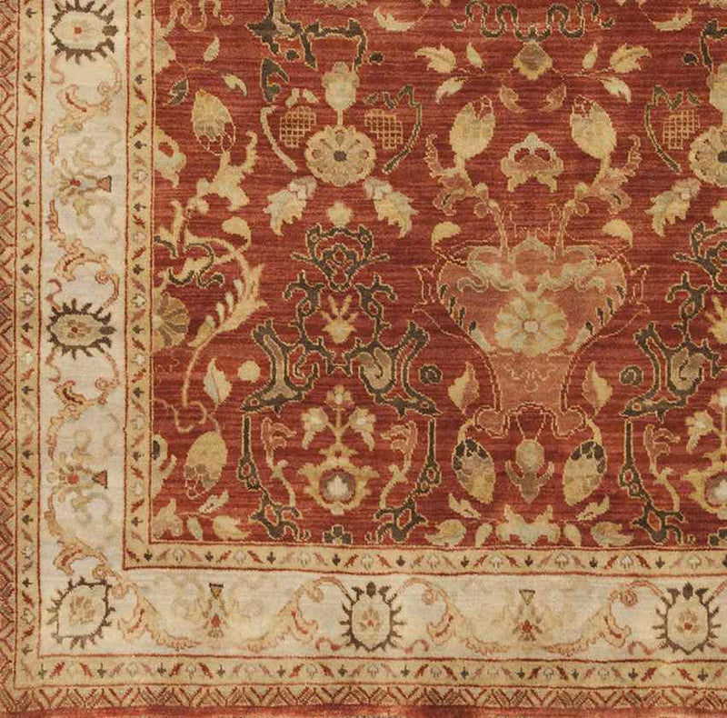 Dillon Traditional Dark Red Area Rug