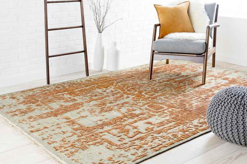 Narcisse Traditional Khaki Area Rug