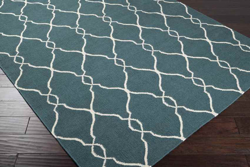 Hendon Modern Peacock Green Area Rug