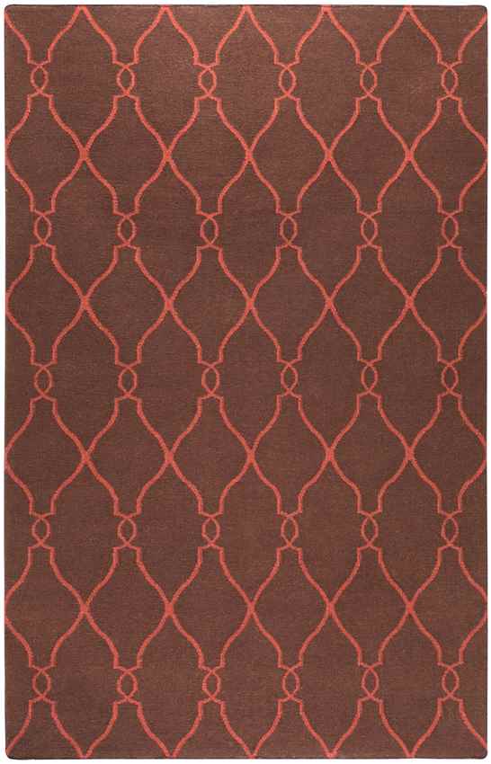 Hendon Modern Brown/Rust Area Rug