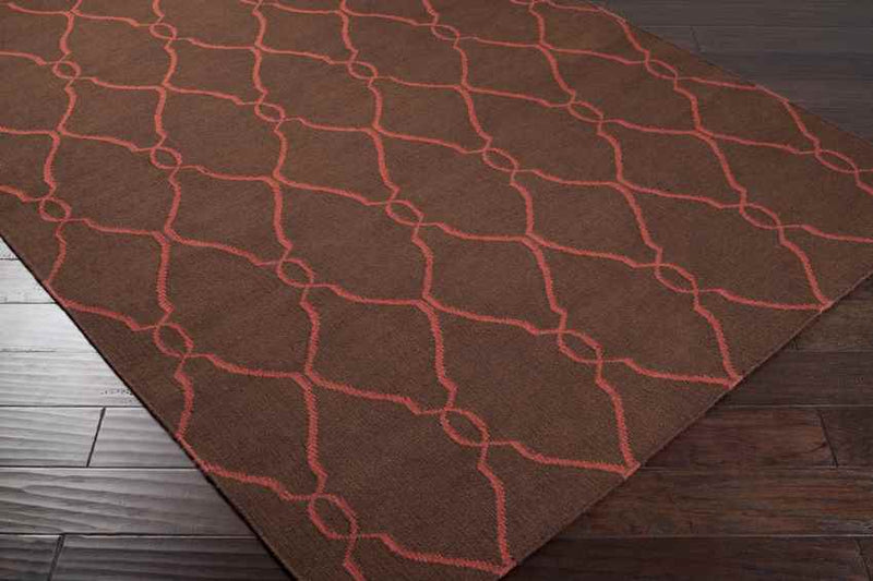 Hendon Modern Brown/Rust Area Rug