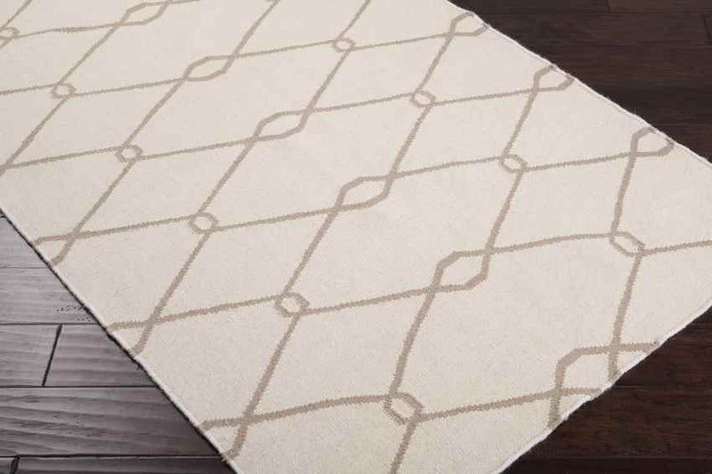 Dunsmuir Modern Ivory/Taupe Area Rug