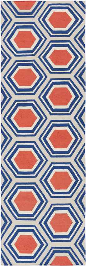 Dutton Modern Blue/Orange Area Rug