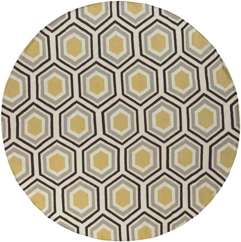 Dutton Modern Beige/Yellow/Black Area Rug