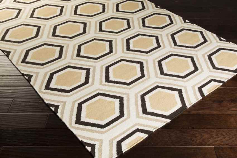 Dutton Modern Chocolate/Beige Area Rug