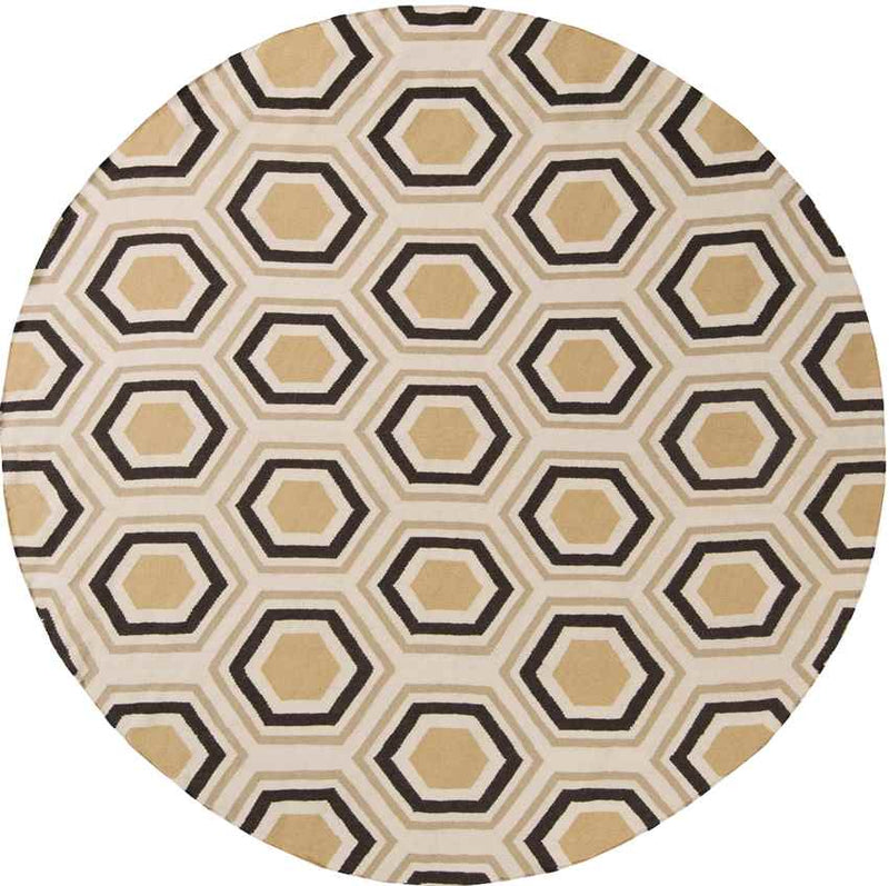 Dutton Modern Chocolate/Beige Area Rug