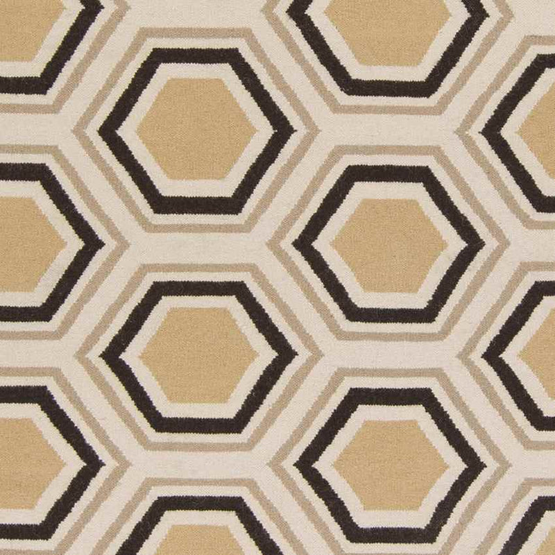 Dutton Modern Chocolate/Beige Area Rug