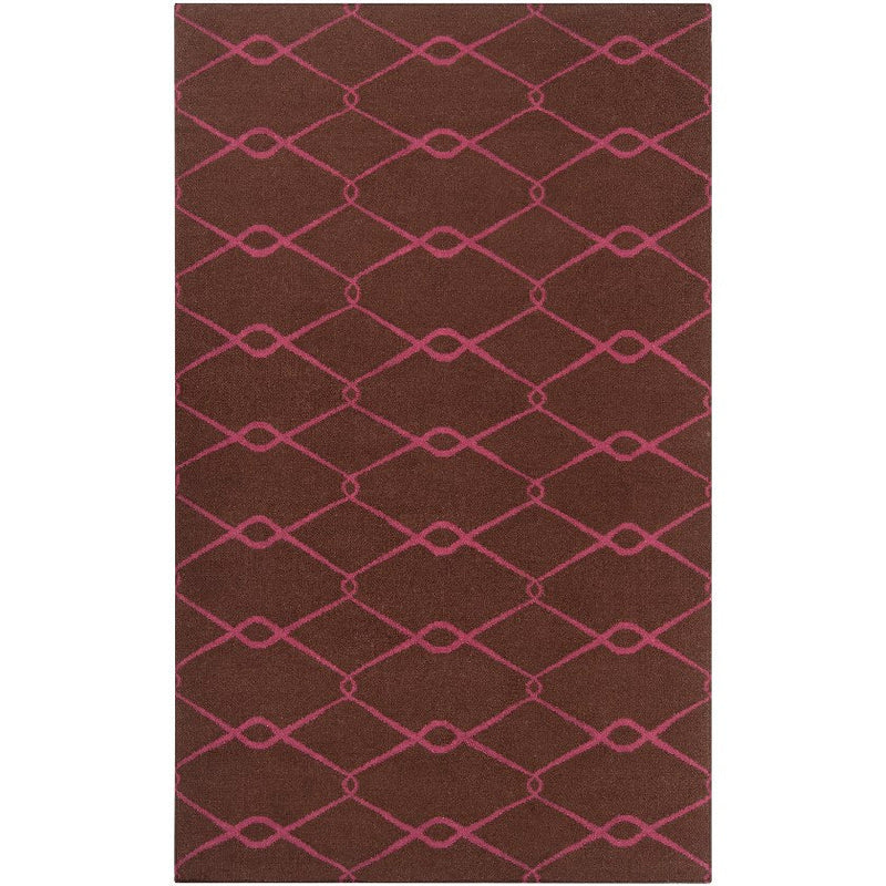 Dunsmuir Modern Dark Brown Area Rug