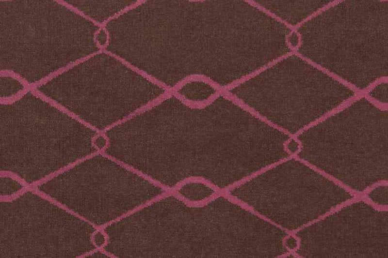 Dunsmuir Modern Dark Brown Area Rug