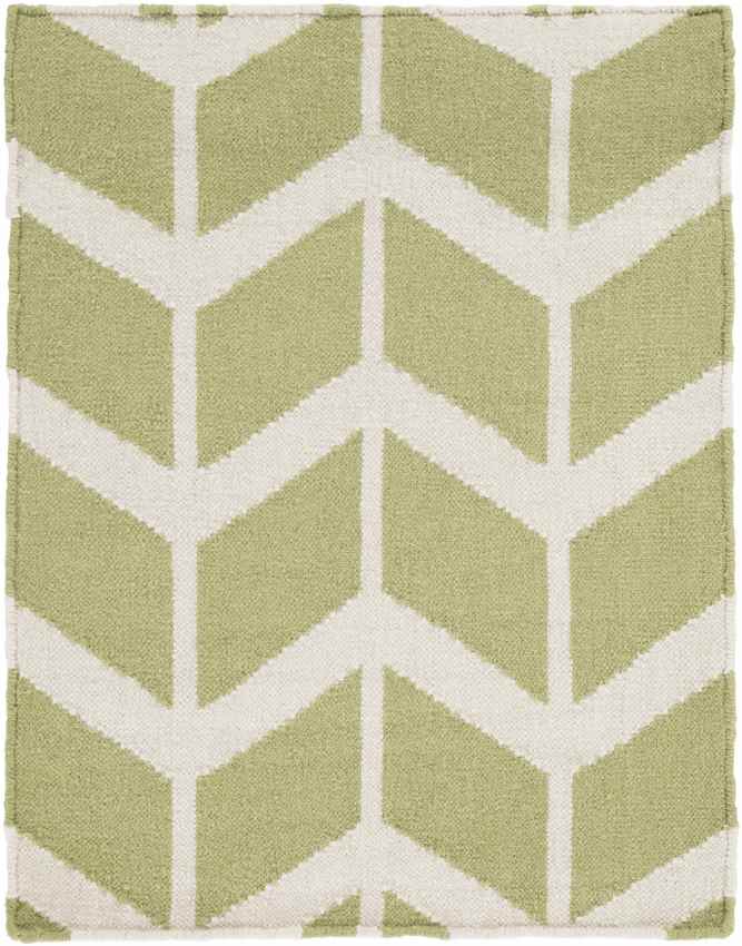 Dyer Modern Sage and White Area Rug