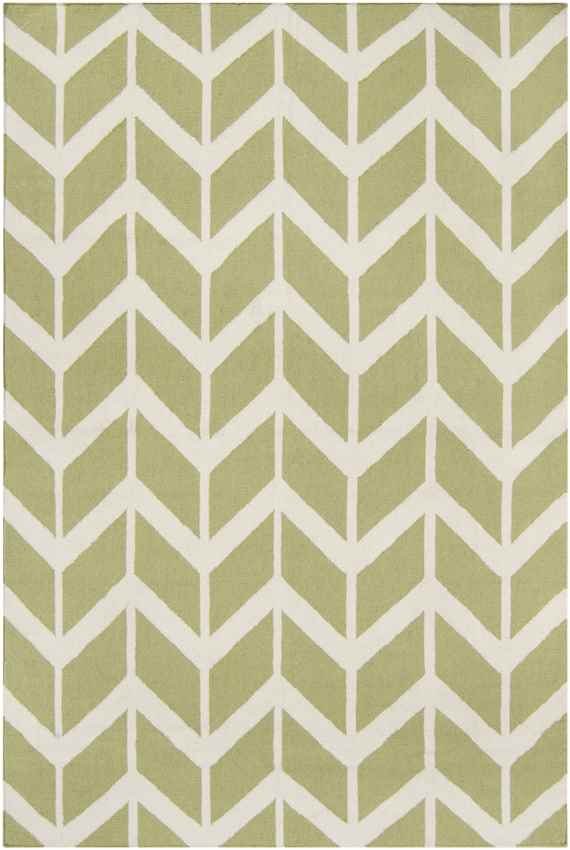 Dyer Modern Sage and White Area Rug